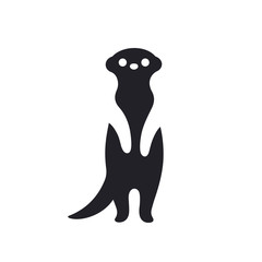 Wall Mural - meerkat silhouette illustration