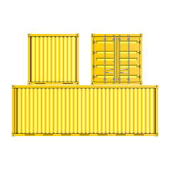 Wall Mural - Red Cargo Container, Clipping Path