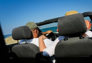 Wall Mural - summer time in car 