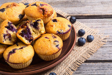 Banana Muffins With Blueberry