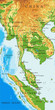 © bogdanserban - Indochina physical map