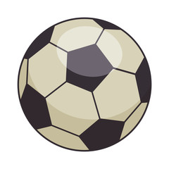 Poster - football soccer balloon emblem vector illustration design