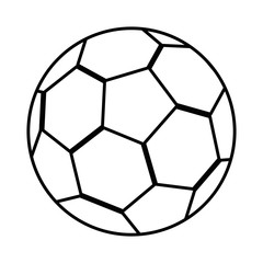 Poster - football soccer balloon emblem vector illustration design