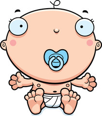 Poster - Cartoon Baby Boy Pacifier