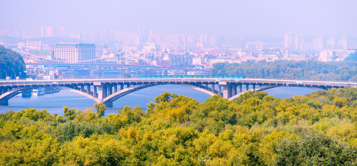 Sticker - Metro bridge. Kiev, Ukraine