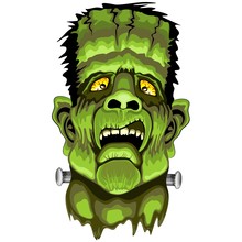 Frankenstein Zombie Horror Face
