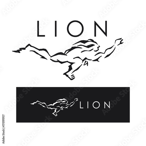 Logo Lion Figura De Hombre Leon Marca De Ropa Moda Perfume Estilismo Buy This Stock Vector And Explore Similar Vectors At Adobe Stock Adobe Stock