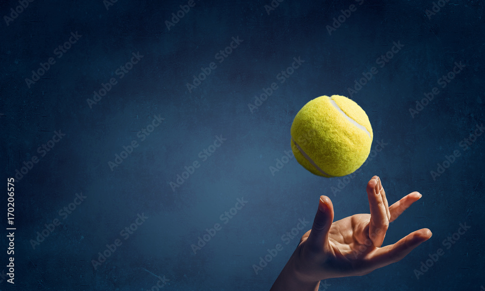 Big tennis concept - obrazy, fototapety, plakaty 