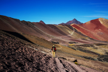 Canvas Print - Rainbow mountain