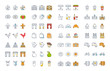 © M.Style - Set Vector Flat Line Icons Paris