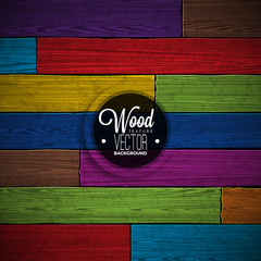 Vector color painted wood texture background design. Natural dark vintage wooden illustration.