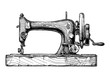 illustration of sewing machine
