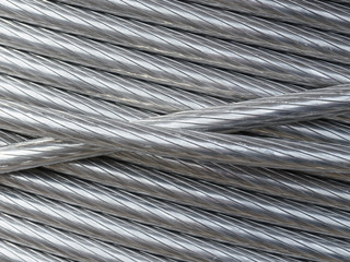 The texture of the aluminum wire .