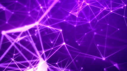 Poster - Expedition through the abstract violet grid