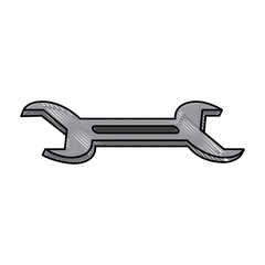 Wrench tool isolated icon vector illustration graphic design