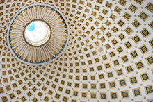 Interior Detail Of The Dome Of The Rotunda Of Mosta, Malta