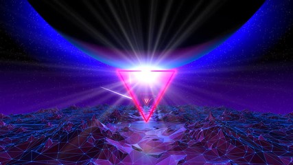 Wall Mural - VJ 80's Triangles