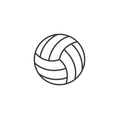 Wall Mural - volleyball ball thin line icon. Linear vector illustration. Pictogram isolated on white background