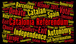 Catalonia referendum word cloud