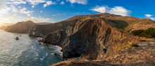 California's Jagged Coastline As Seen From The Marin Headlands Near San Francisco. 