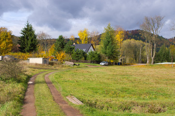 Sticker - Autumn landscape