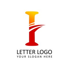 Sticker - Letter I Flash Logo