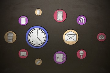 Poster - Composite image of icon of device