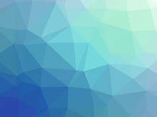 Abstract Blue Teal Gradient Polygon Shaped Background