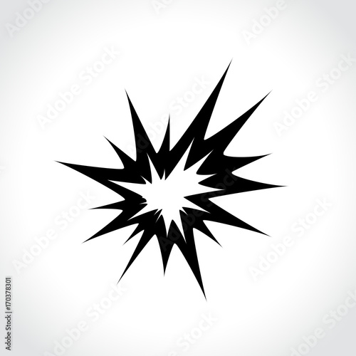 Fotografía explosion on white background