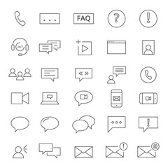 Poster - 30 Chating Icons