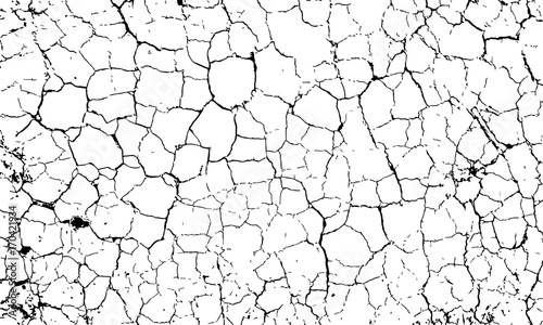 Cuadros en Lienzo Vector texture of dry ground surface