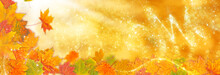 Herbstlicher Hintergrund, Goldener Herbst Als Banner