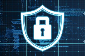 Poster - Composite image of lock