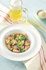 Canvas Print - Chicken and Broccoli Stir Fry