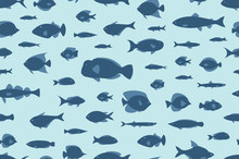 Seamless Pattern Fishes