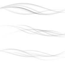 Modern Transparent Swoosh Speed Halftone Modernistic Lines Collection. Elegant Futuristic Wind Smooth Mild Smoke Air Waves