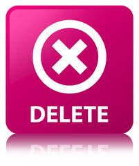 Delete pink square button