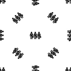 Poster - Business pattern seamless black