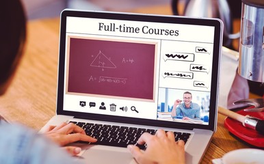 Poster - Composite image of composite image of full-time courses