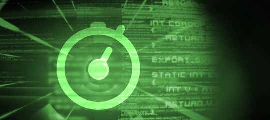 Poster - Composite image of stopwatch