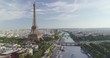 Paris Aerial Seine river Eiffel Tower