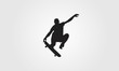 © VouxStudio - Skateboard freestyle silhouette