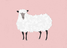 Vector Illustration Of A Sheep