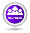 © FR Design - Help desk (customer care team icon) prime purple round button