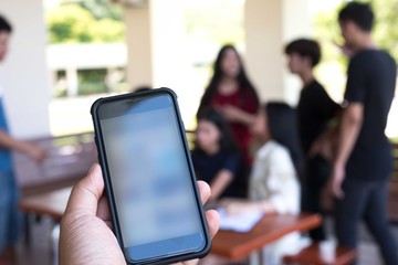 young people being used computer and tablet. education and technology concept.