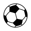 Soccer ball or football flat vector icon for sports apps and websites