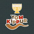 menorah and shofar horn for yom kippur of israel new year in rosh hashanah