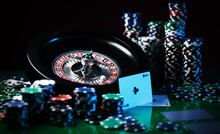 Roulette In Casino And Poker Chips