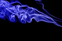 Abstract Blue Smoke On Black Background, Blue Background,blue Ink Background,beautiful Color Smoke