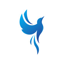 Beautiful Dove Pigeon Bird Logo